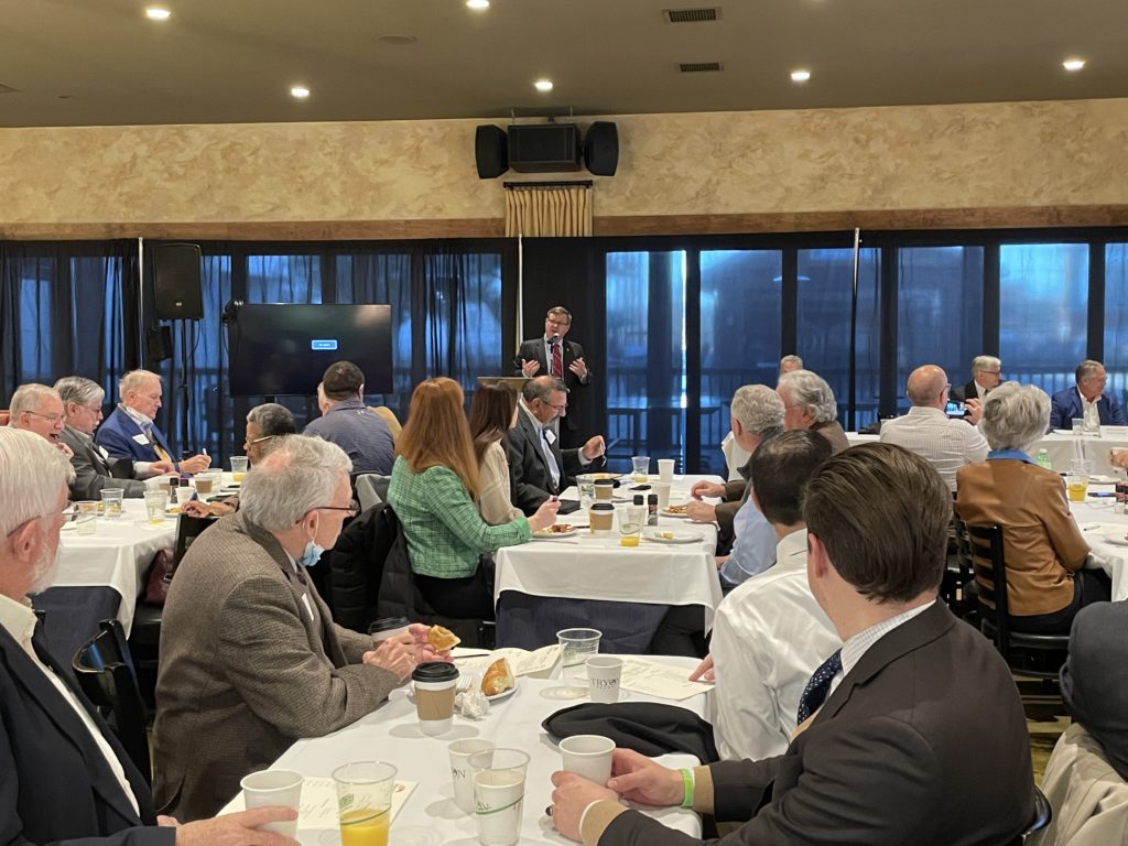 NC House Speaker Tim Moore (District 111) speaks at the 5th annual FRC legislative breakfast.